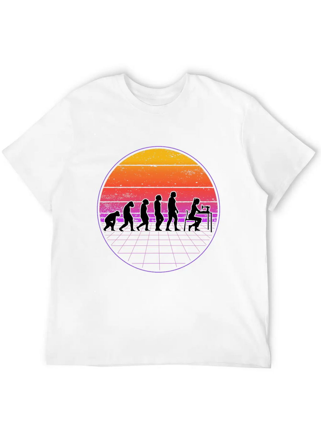 Seamstress Evolution Vaporwave Tailor Breathable Soft Cotton T-Shirt – Timeless Casual Look