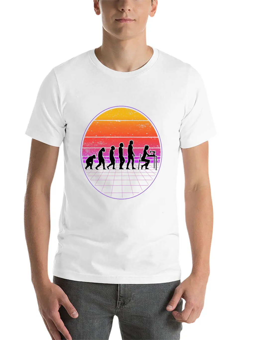Seamstress Evolution Vaporwave Tailor Breathable Soft Cotton T-Shirt – Timeless Casual Look