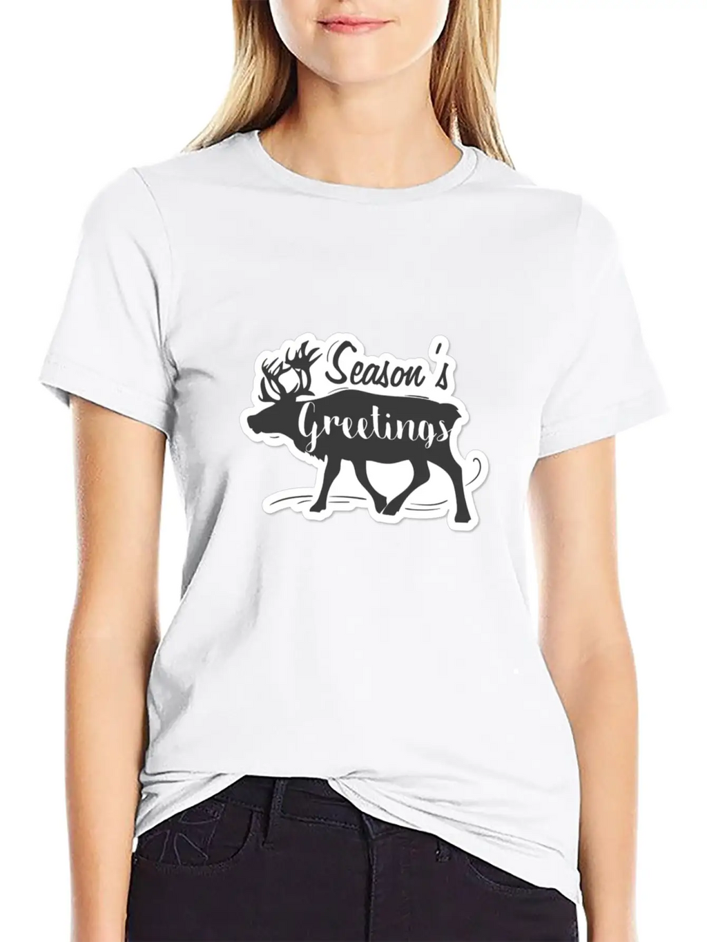 SEASON GREETINGS Breathable Graphic T-Shirt – Perfect For Casual Days