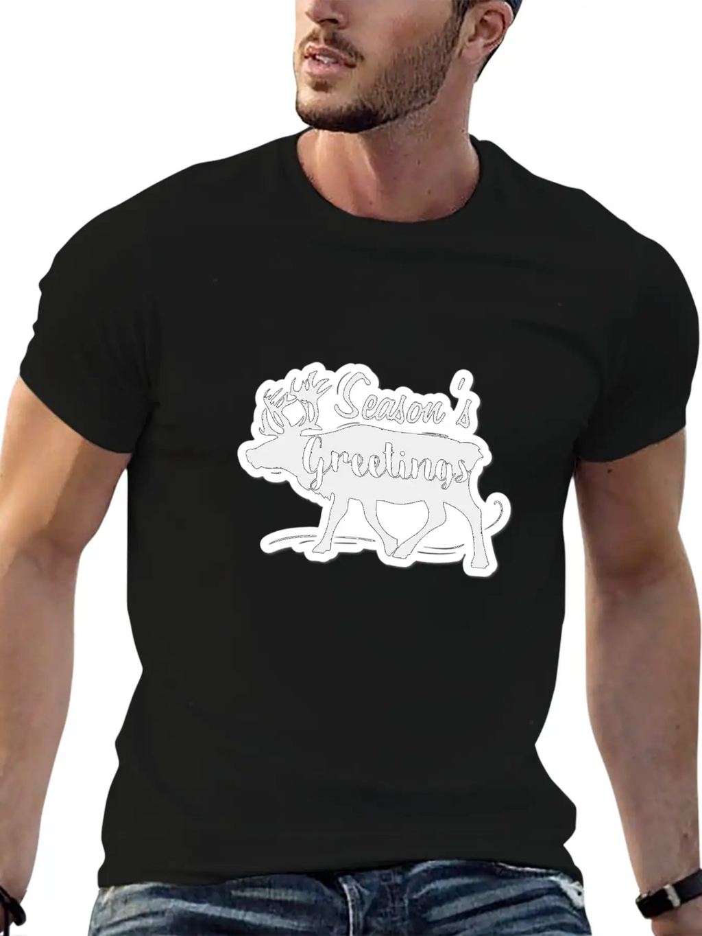 SEASON GREETINGS Breathable Graphic T-Shirt – Perfect For Casual Days