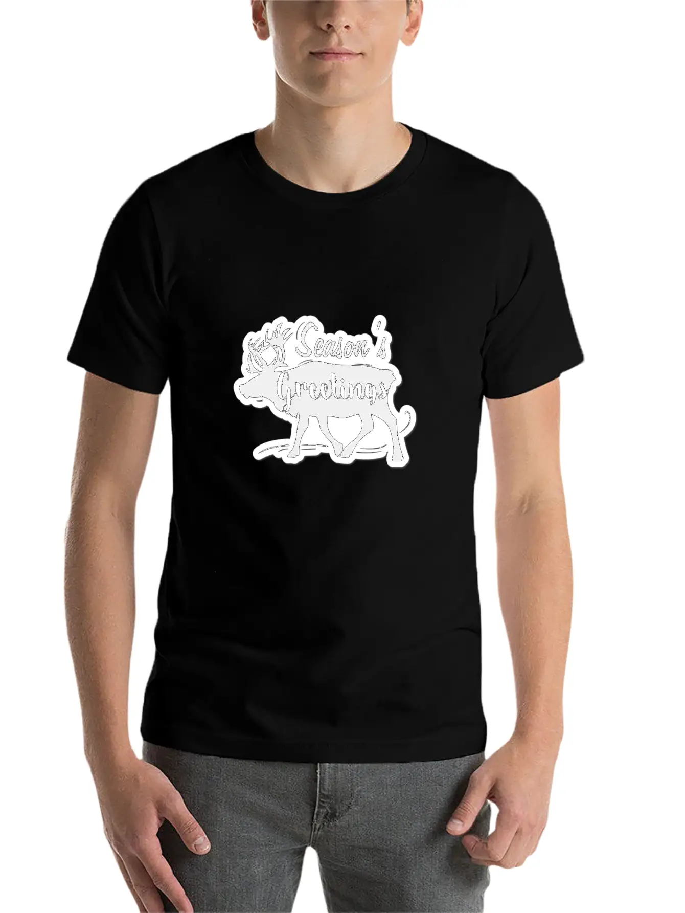 SEASON GREETINGS Breathable Graphic T-Shirt – Perfect For Casual Days