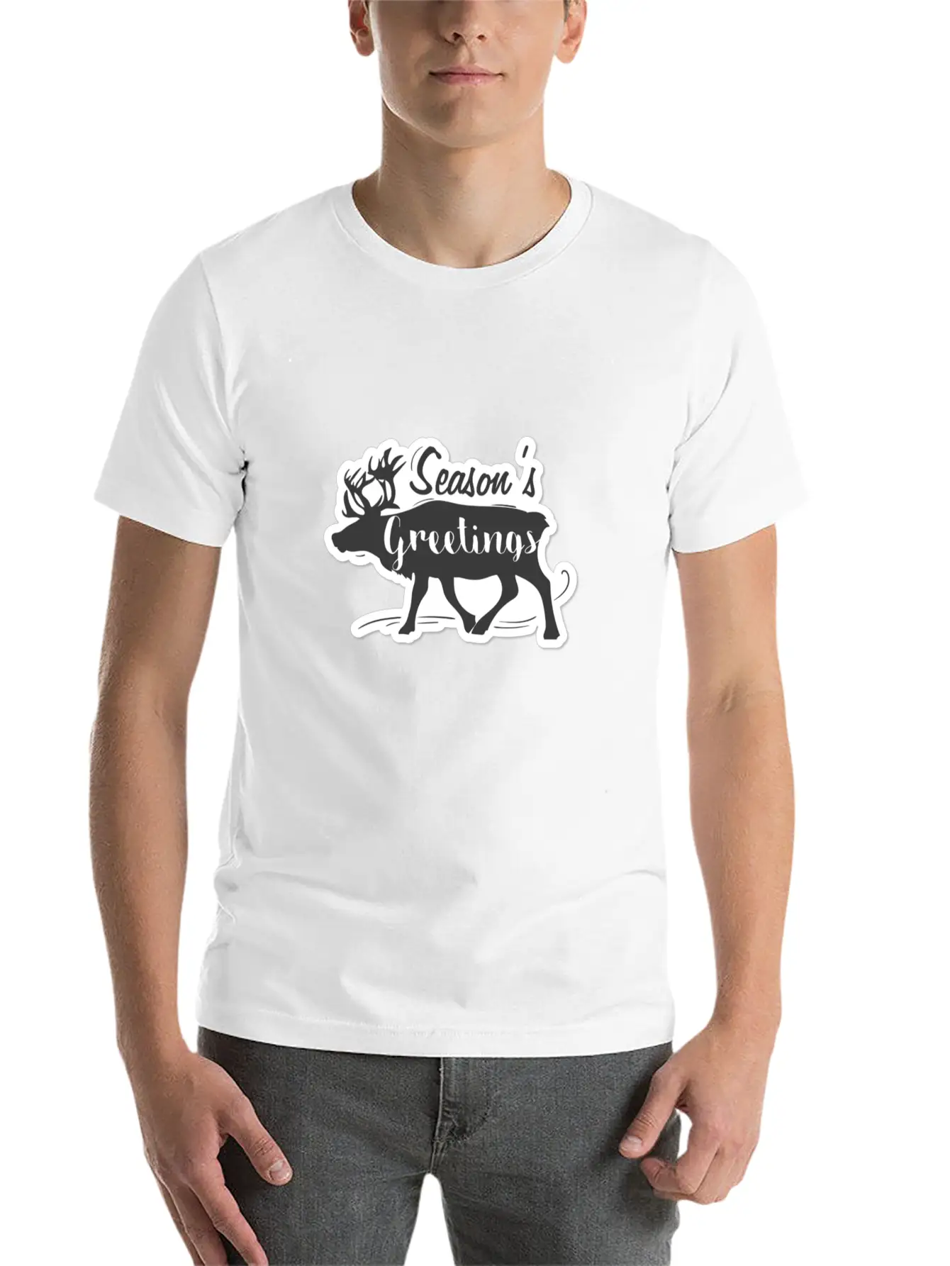 SEASON GREETINGS Breathable Graphic T-Shirt – Perfect For Casual Days