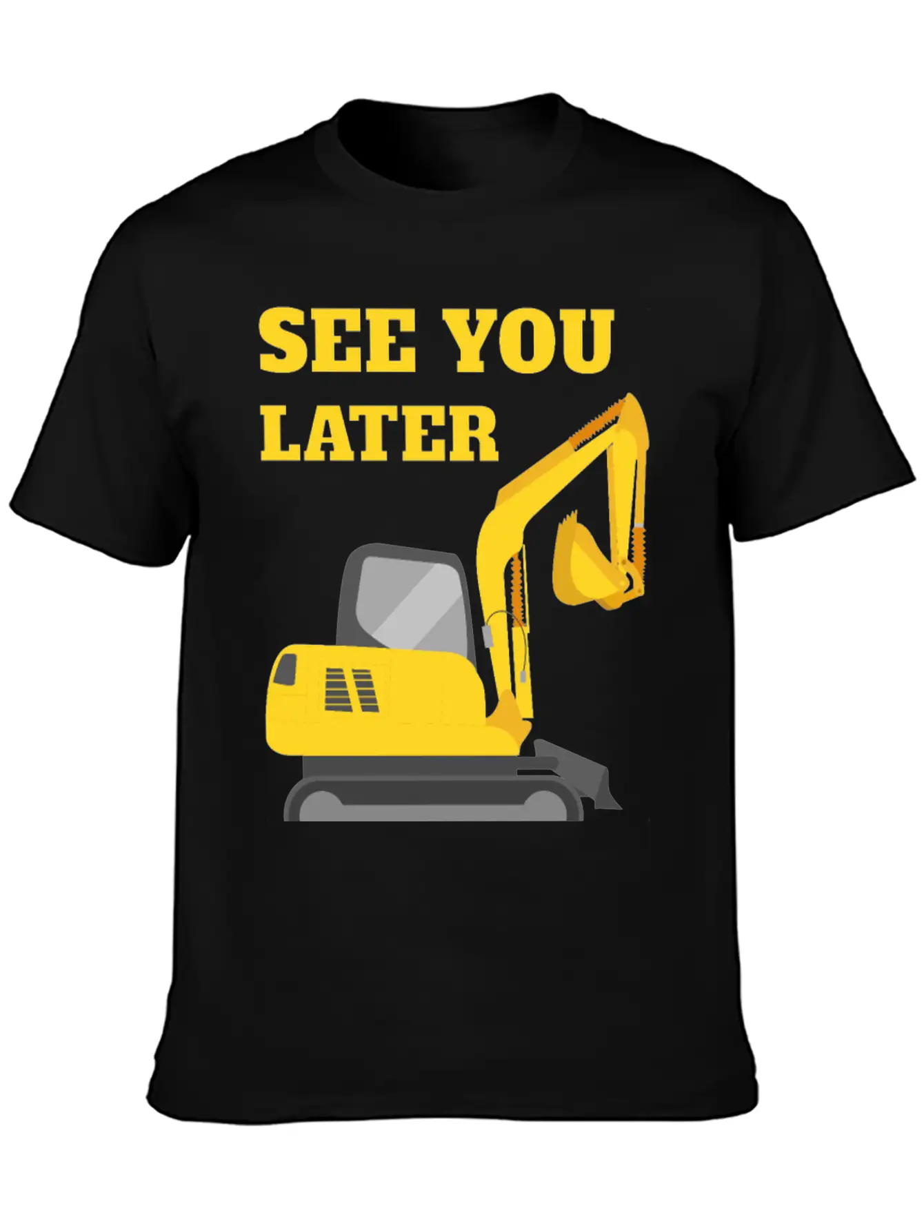 See You Later Excavator II - Toddler Boys Kids Timeless Short Sleeve Tee – Comfy And Minimalist Design