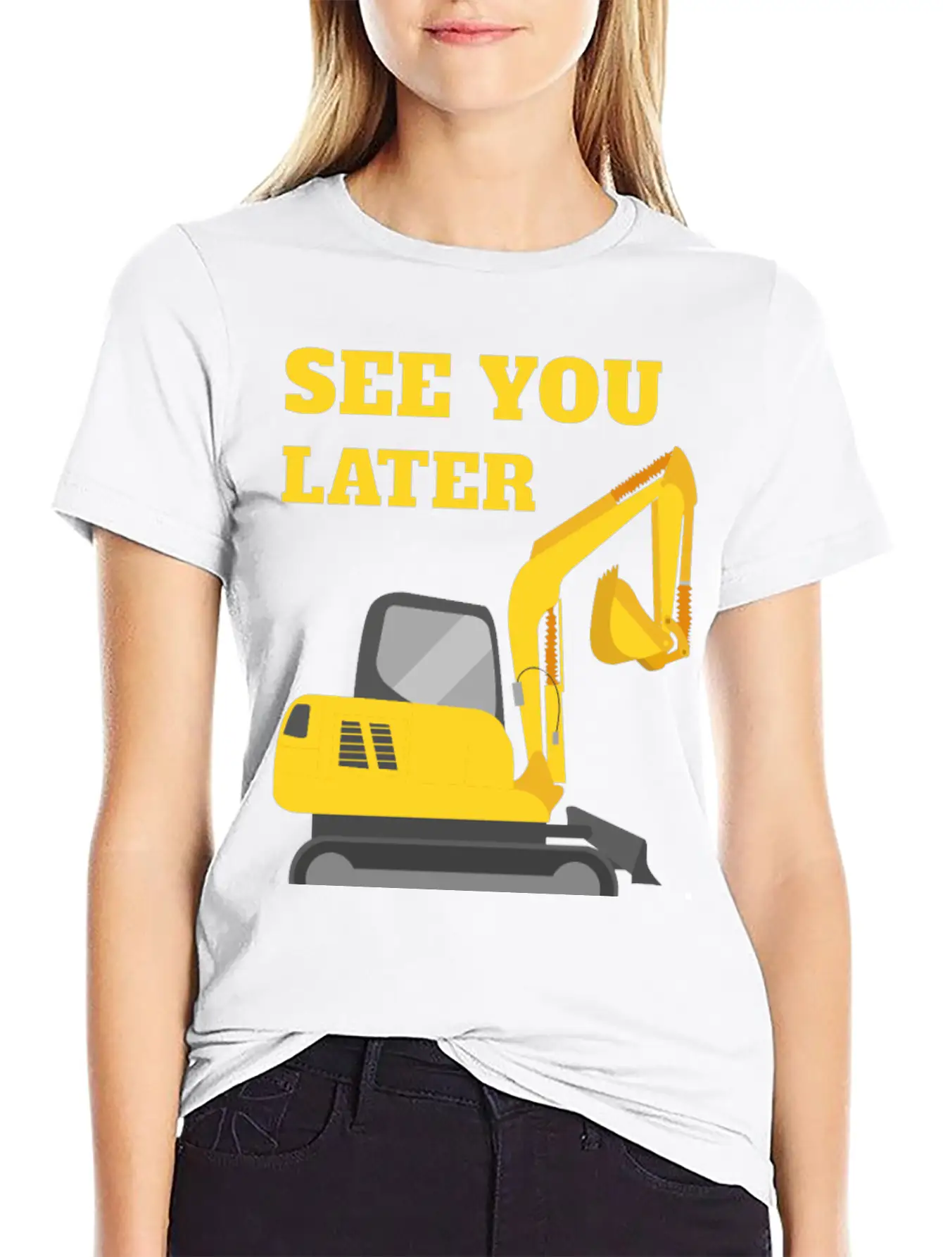 See You Later Excavator II - Toddler Boys Kids Timeless Short Sleeve Tee – Comfy And Minimalist Design