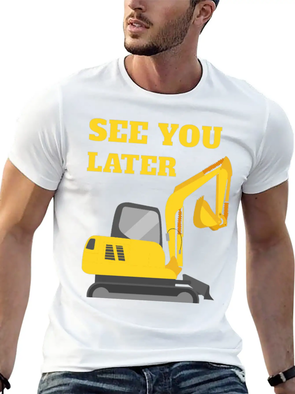 See You Later Excavator II - Toddler Boys Kids Timeless Short Sleeve Tee – Comfy And Minimalist Design