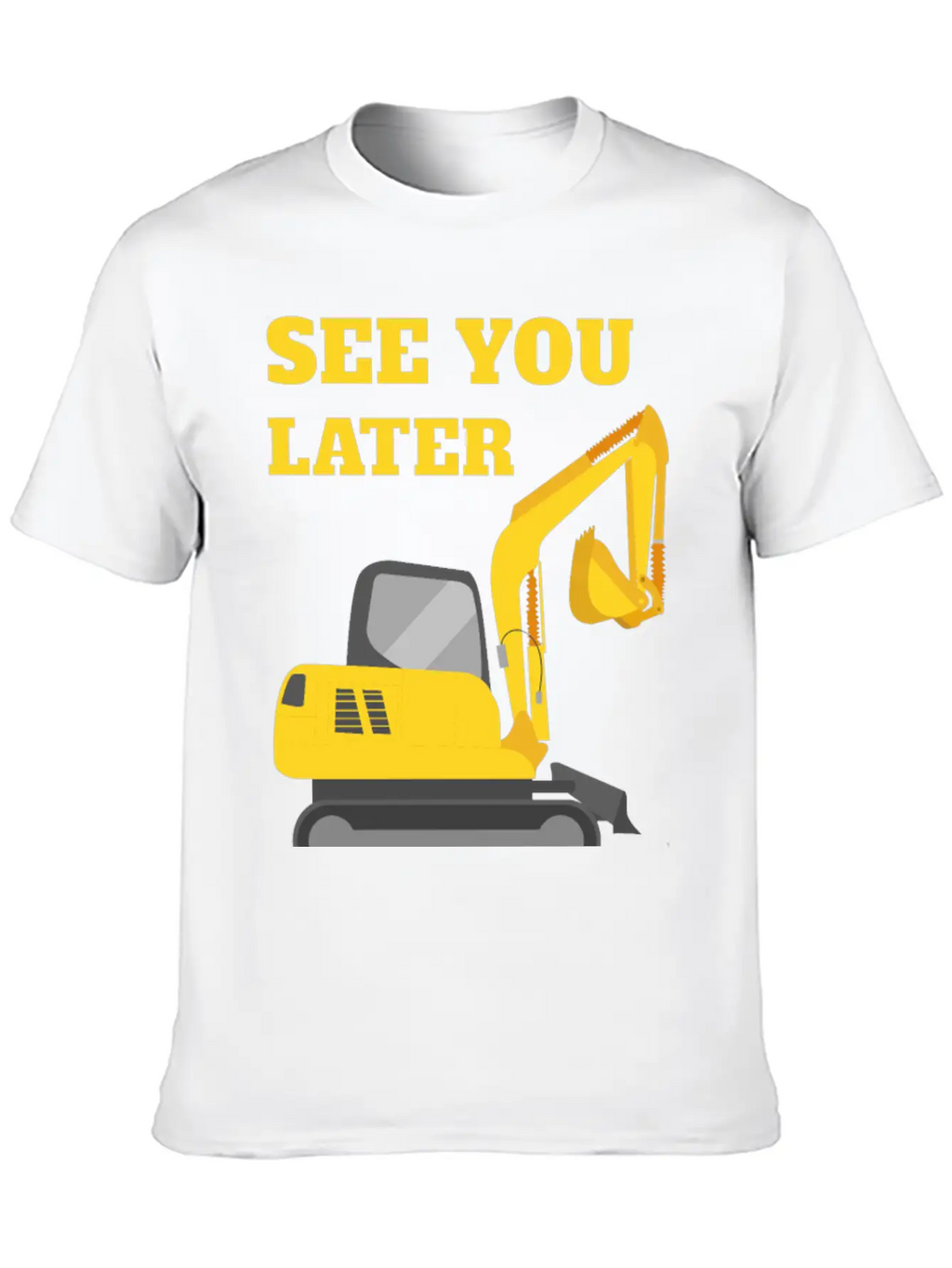 See You Later Excavator II - Toddler Boys Kids Timeless Short Sleeve Tee – Comfy And Minimalist Design
