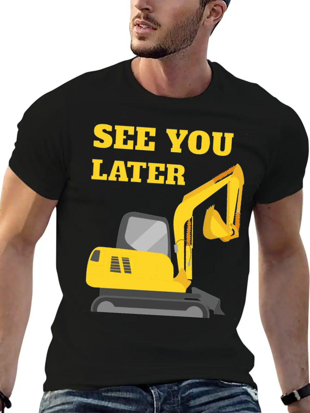See You Later Excavator II - Toddler Boys Kids Timeless Short Sleeve Tee – Comfy And Minimalist Design