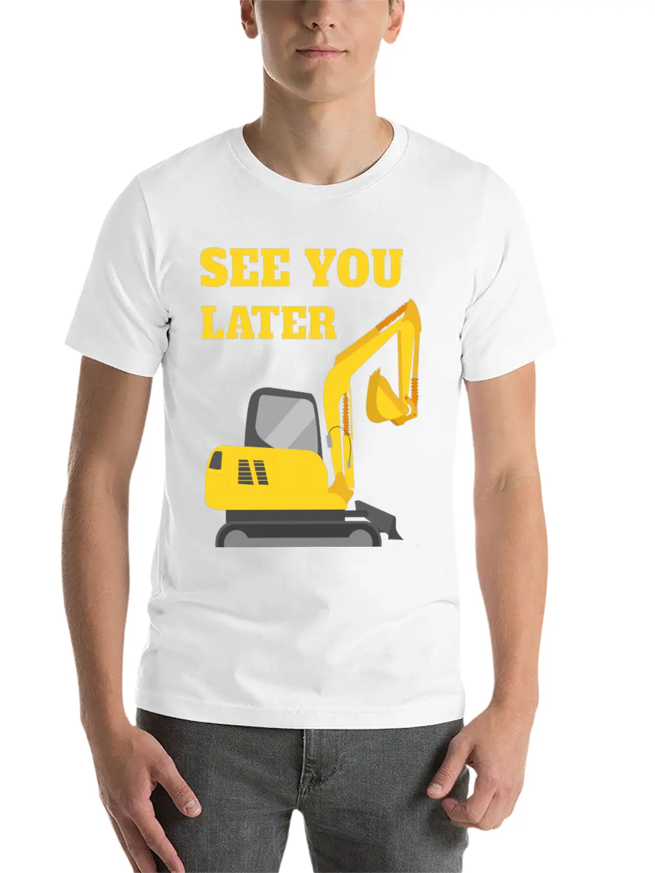 See You Later Excavator II - Toddler Boys Kids Timeless Short Sleeve Tee – Comfy And Minimalist Design
