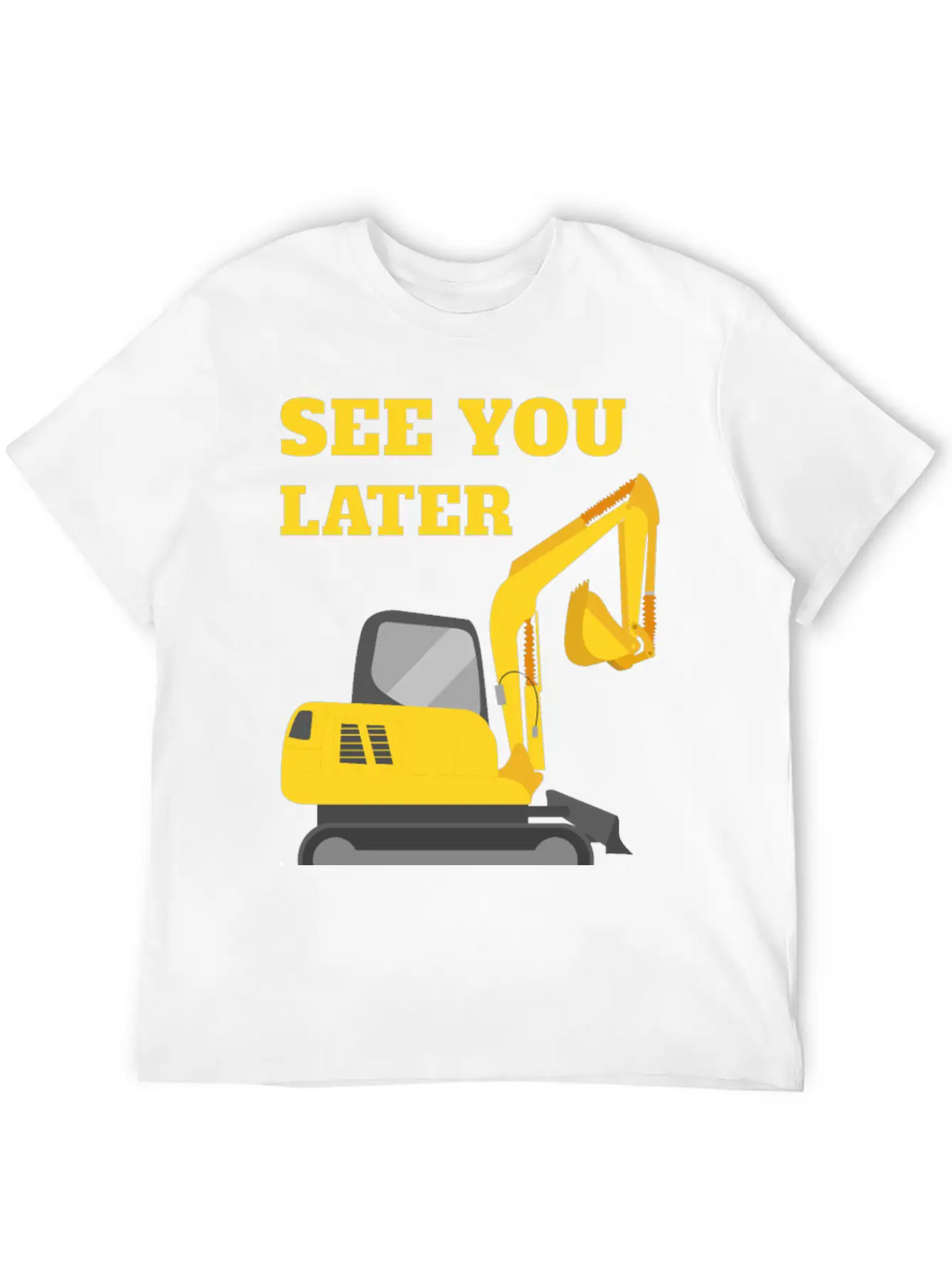 See You Later Excavator II - Toddler Boys Kids Timeless Short Sleeve Tee – Comfy And Minimalist Design