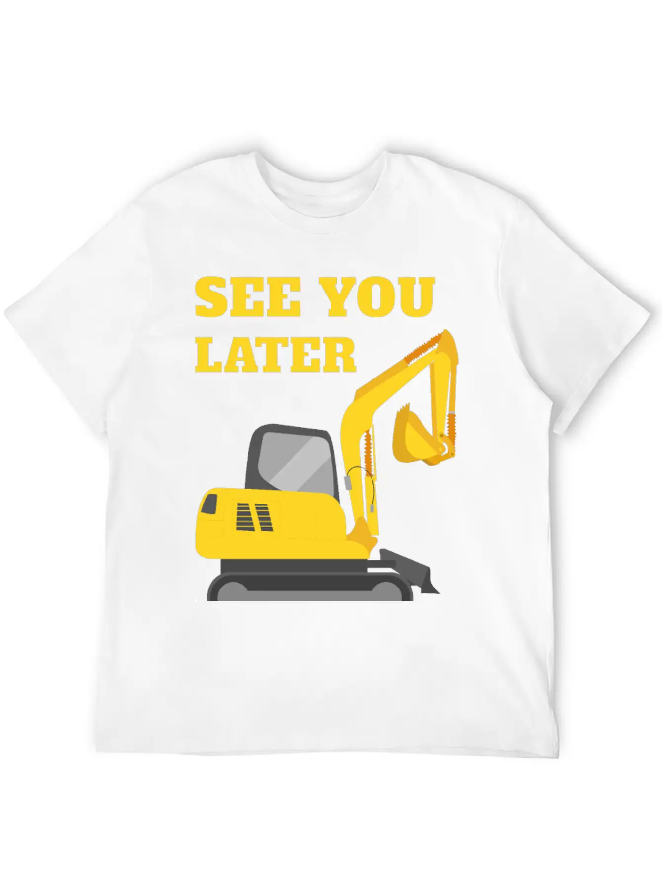 See You Later Excavator II - Toddler Boys Kids Timeless Short Sleeve Tee – Comfy And Minimalist Design