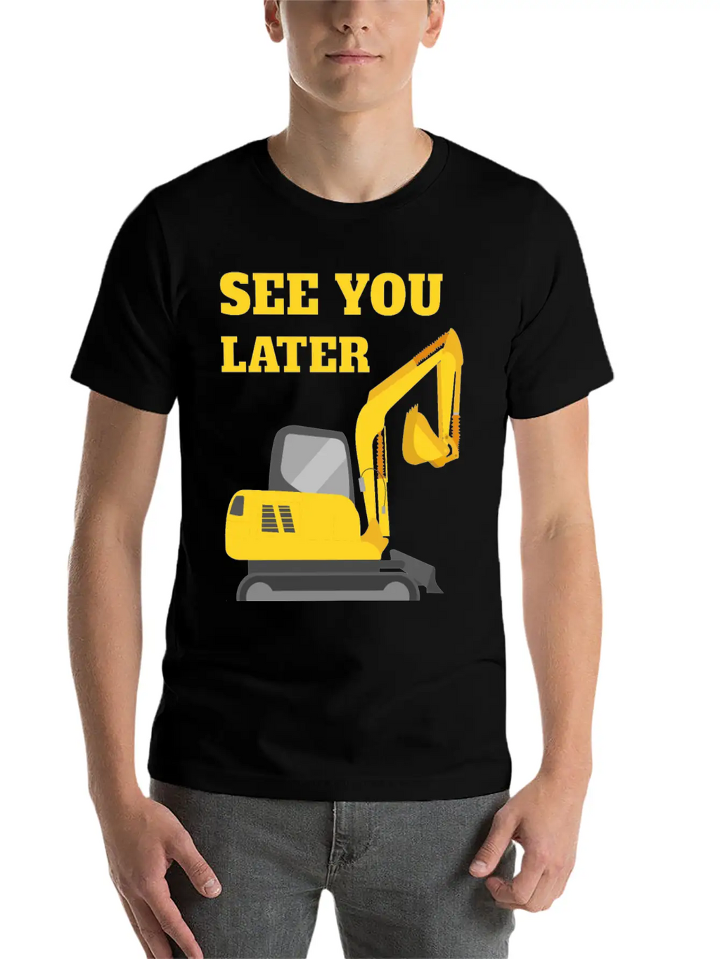 See You Later Excavator II - Toddler Boys Kids Timeless Short Sleeve Tee – Comfy And Minimalist Design