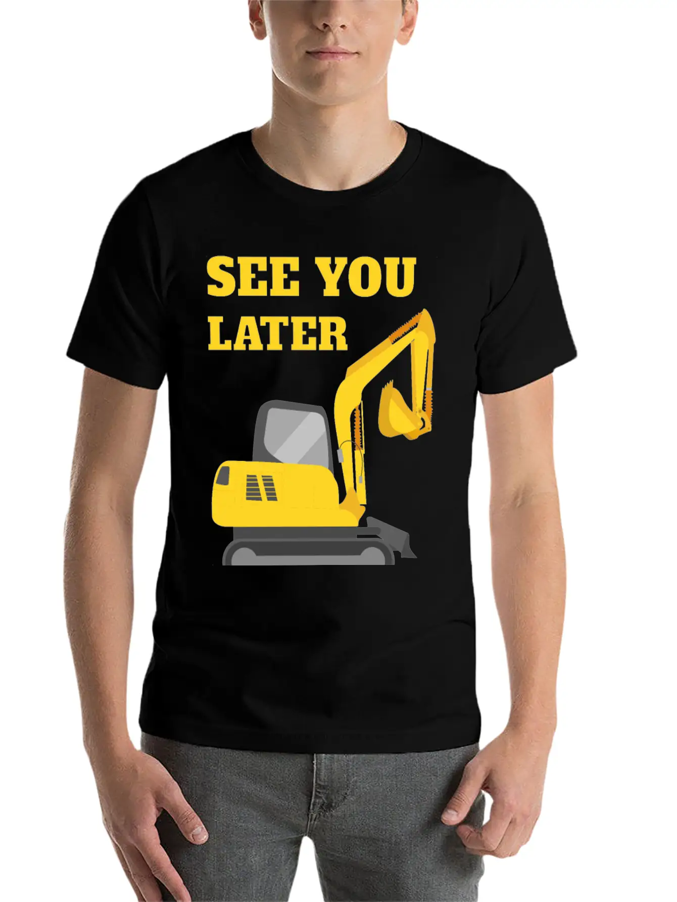 See You Later Excavator II - Toddler Boys Kids Timeless Short Sleeve Tee – Comfy And Minimalist Design