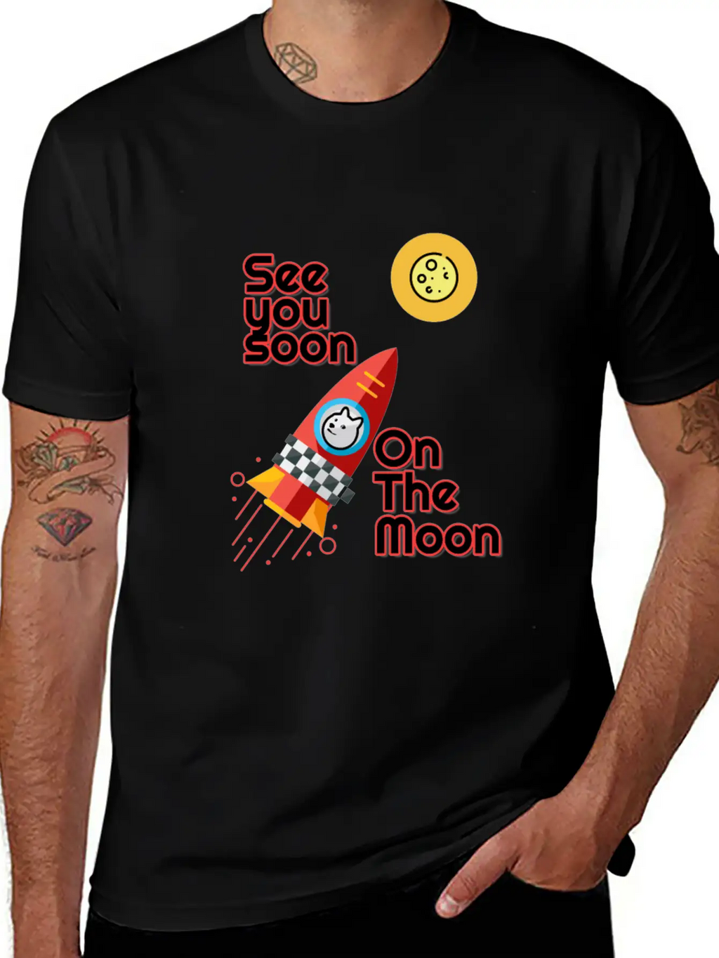 See You Soon On The Moon.See You On The Moon. Classic Cotton Tee – Unisex Comfort For Any Season