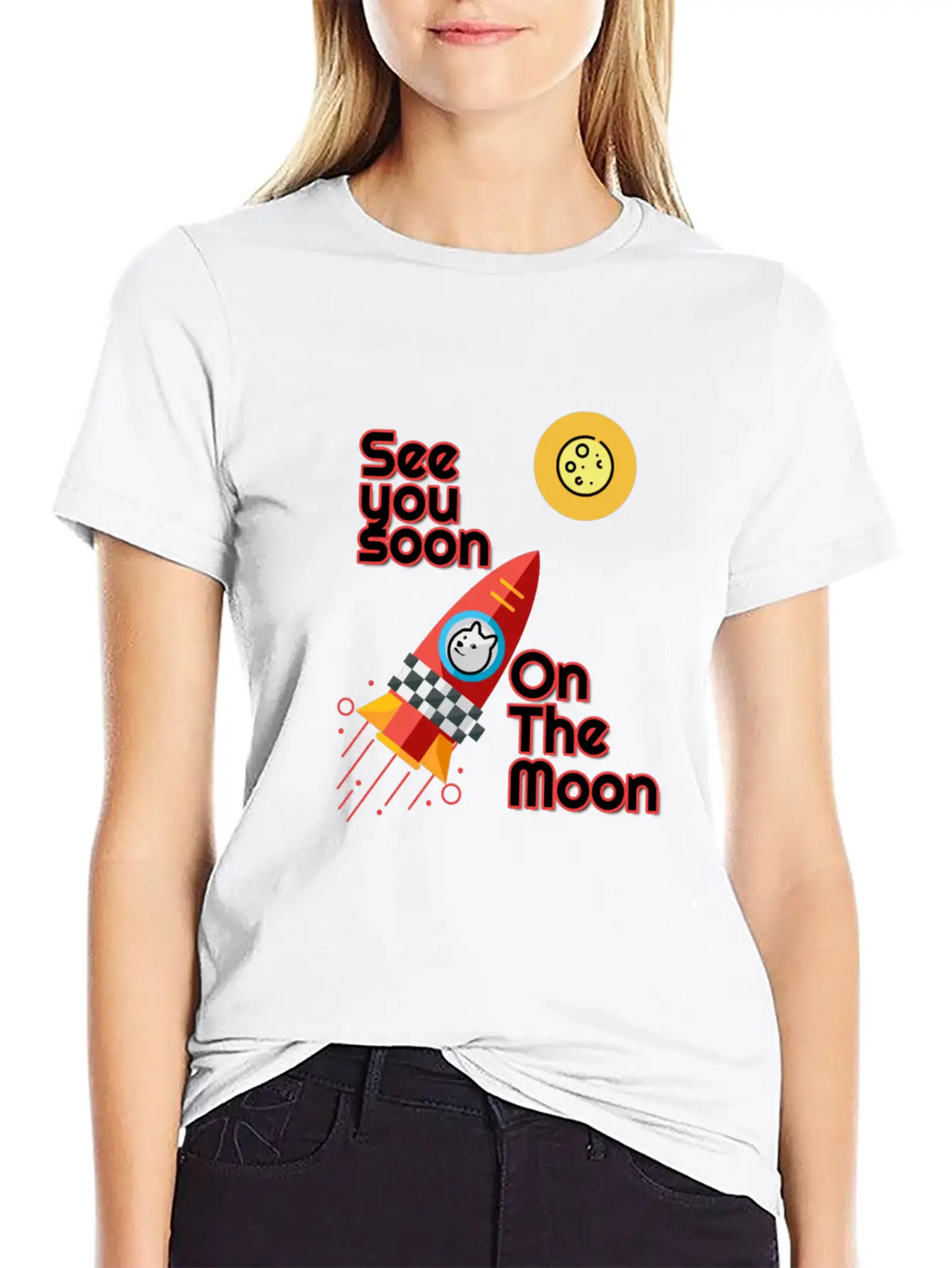 See You Soon On The Moon.See You On The Moon. Classic Cotton Tee – Unisex Comfort For Any Season