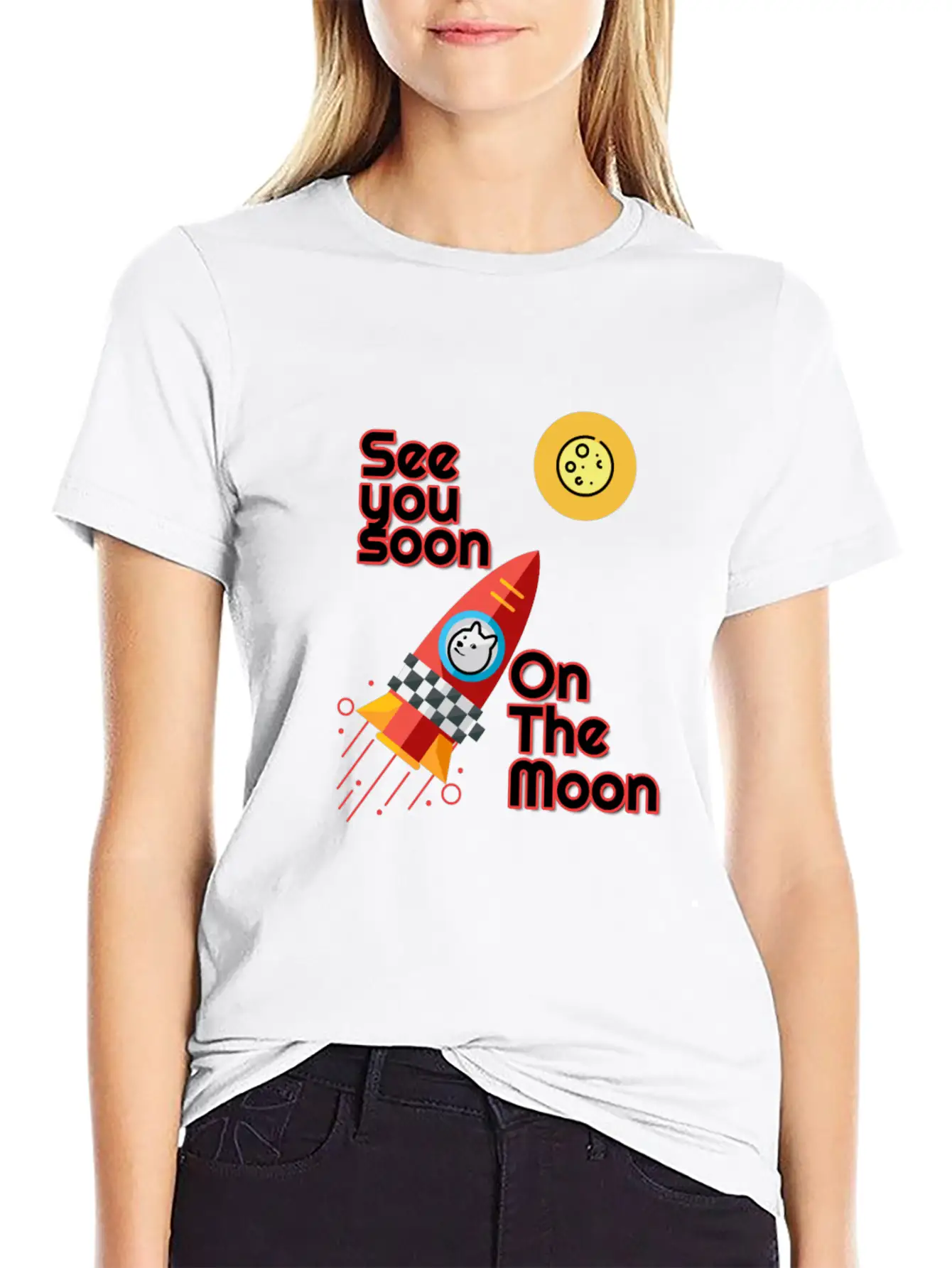 See You Soon On The Moon.See You On The Moon. Classic Cotton Tee – Unisex Comfort For Any Season
