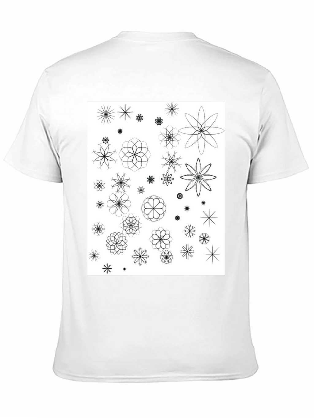 Floral Pattern Black T-Shirt | Trendy Mens Tee