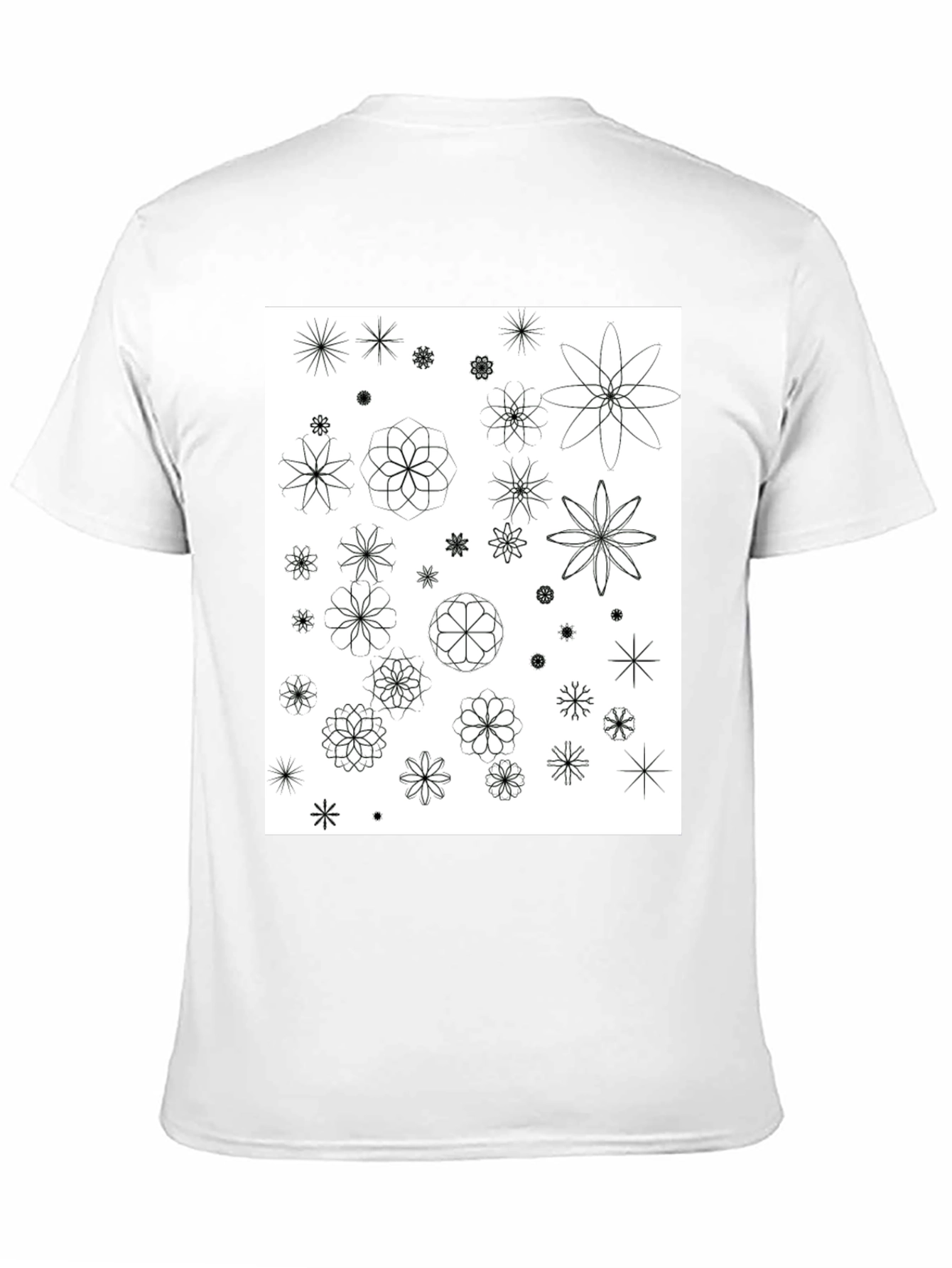 Floral Pattern Black T-Shirt | Trendy Mens Tee