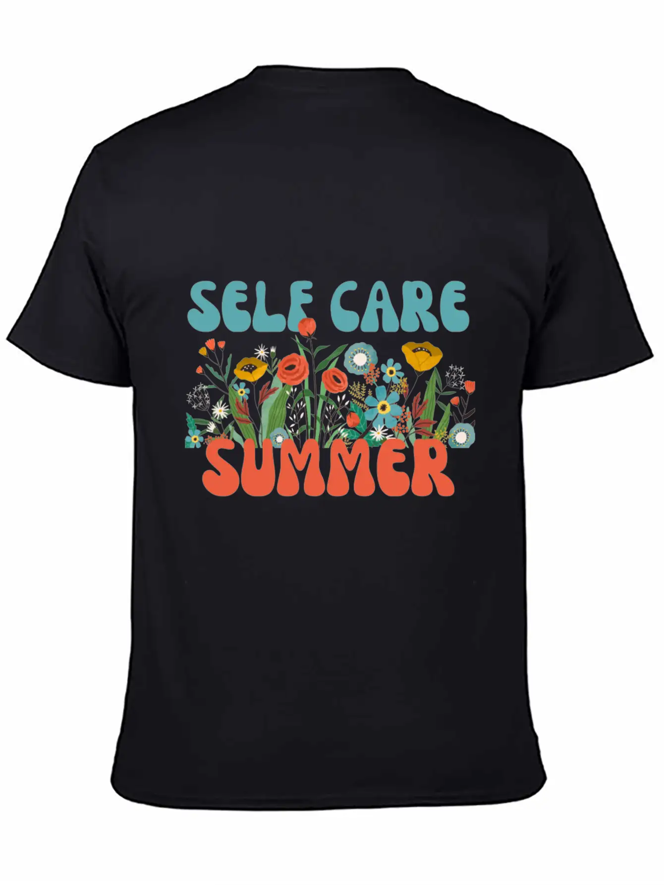 Self Care Summer Basic Graphic T-Shirt – Daily Comfort In Soft Cotton