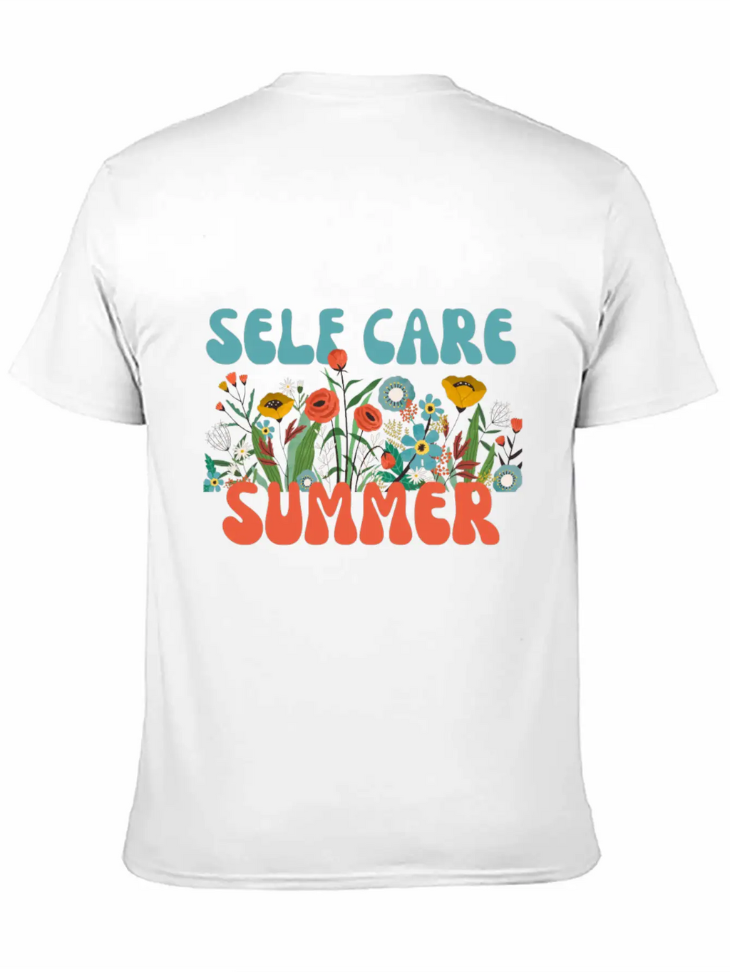 Self Care Summer Basic Graphic T-Shirt – Daily Comfort In Soft Cotton