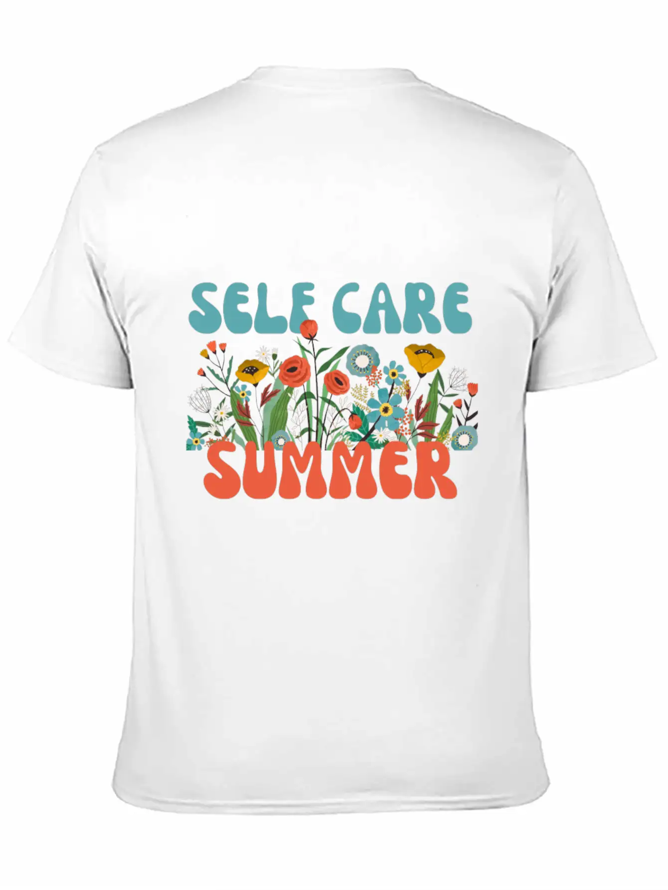 Self Care Summer Basic Graphic T-Shirt – Daily Comfort In Soft Cotton
