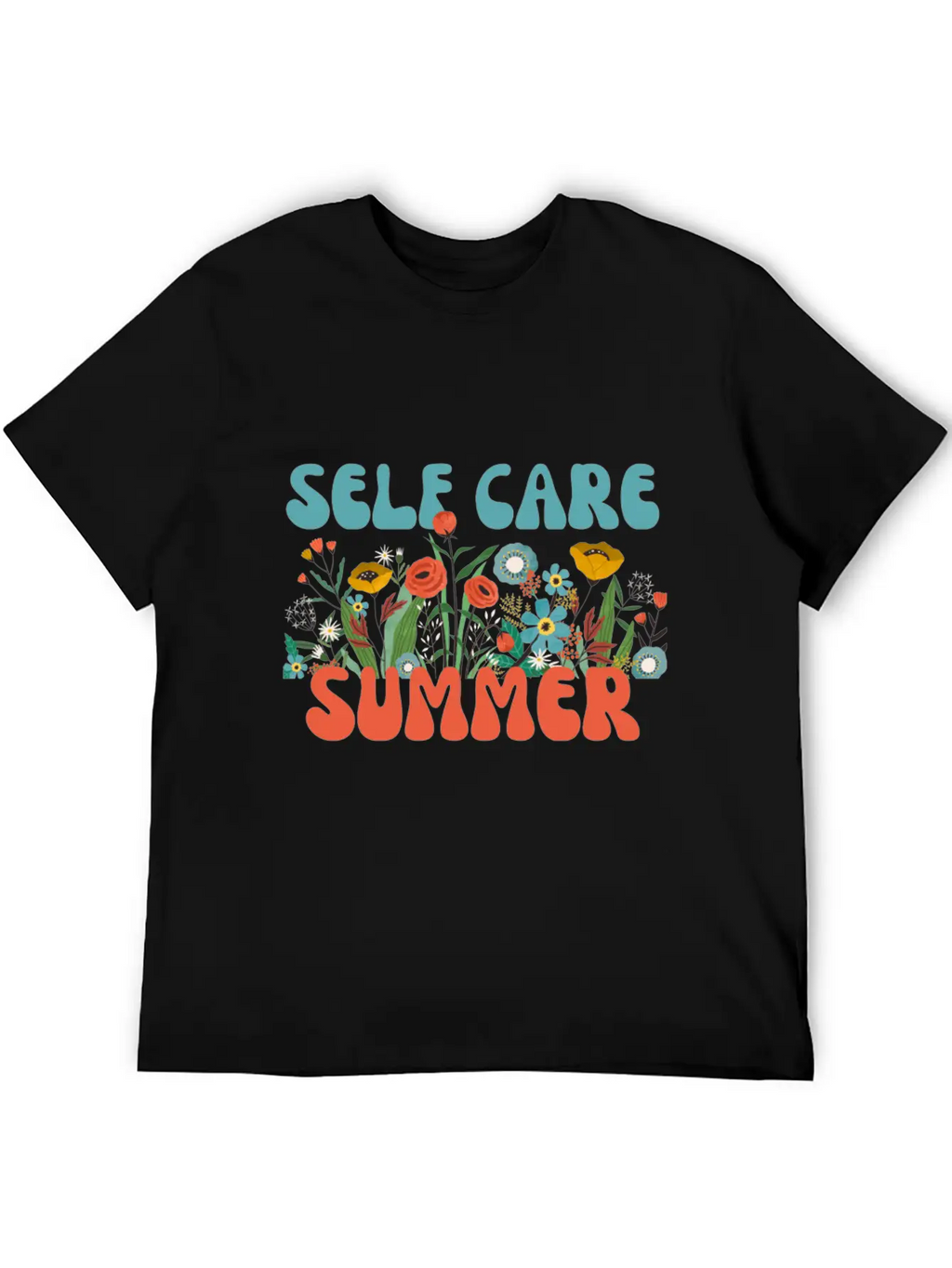Self Care Summer Basic Graphic T-Shirt – Daily Comfort In Soft Cotton