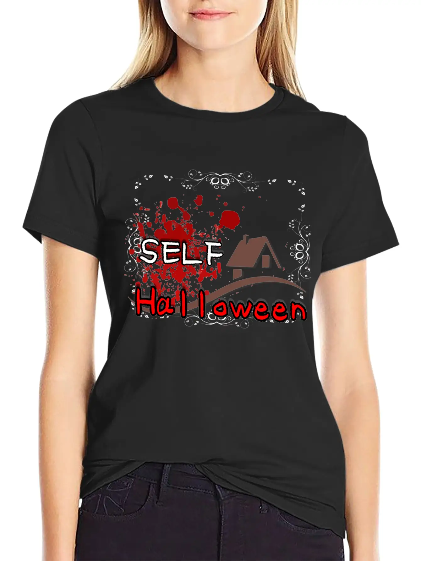 SELF HALLOWEEN Basic Graphic T-Shirt – Daily Comfort In Soft Cotton