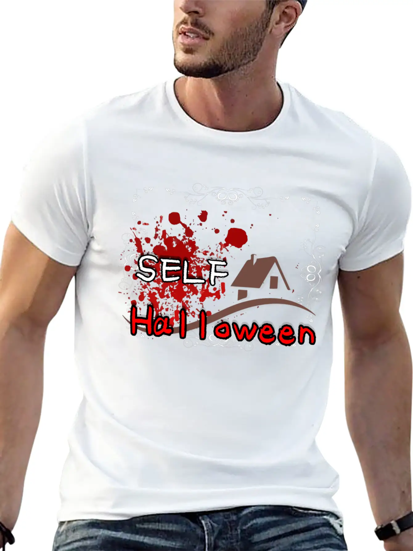 SELF HALLOWEEN Basic Graphic T-Shirt – Daily Comfort In Soft Cotton
