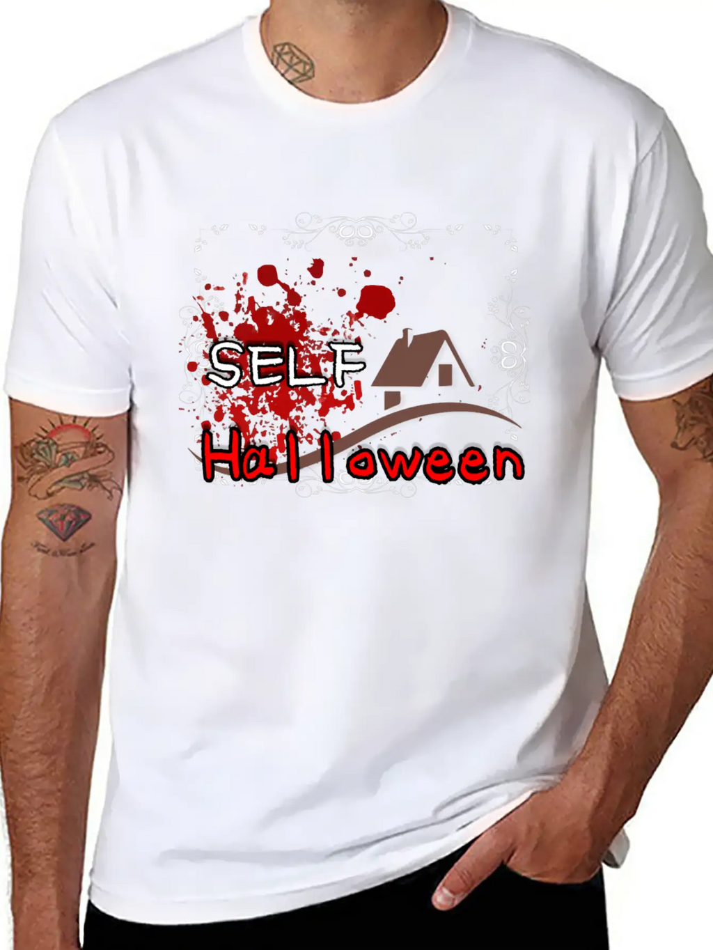 SELF HALLOWEEN Basic Graphic T-Shirt – Daily Comfort In Soft Cotton
