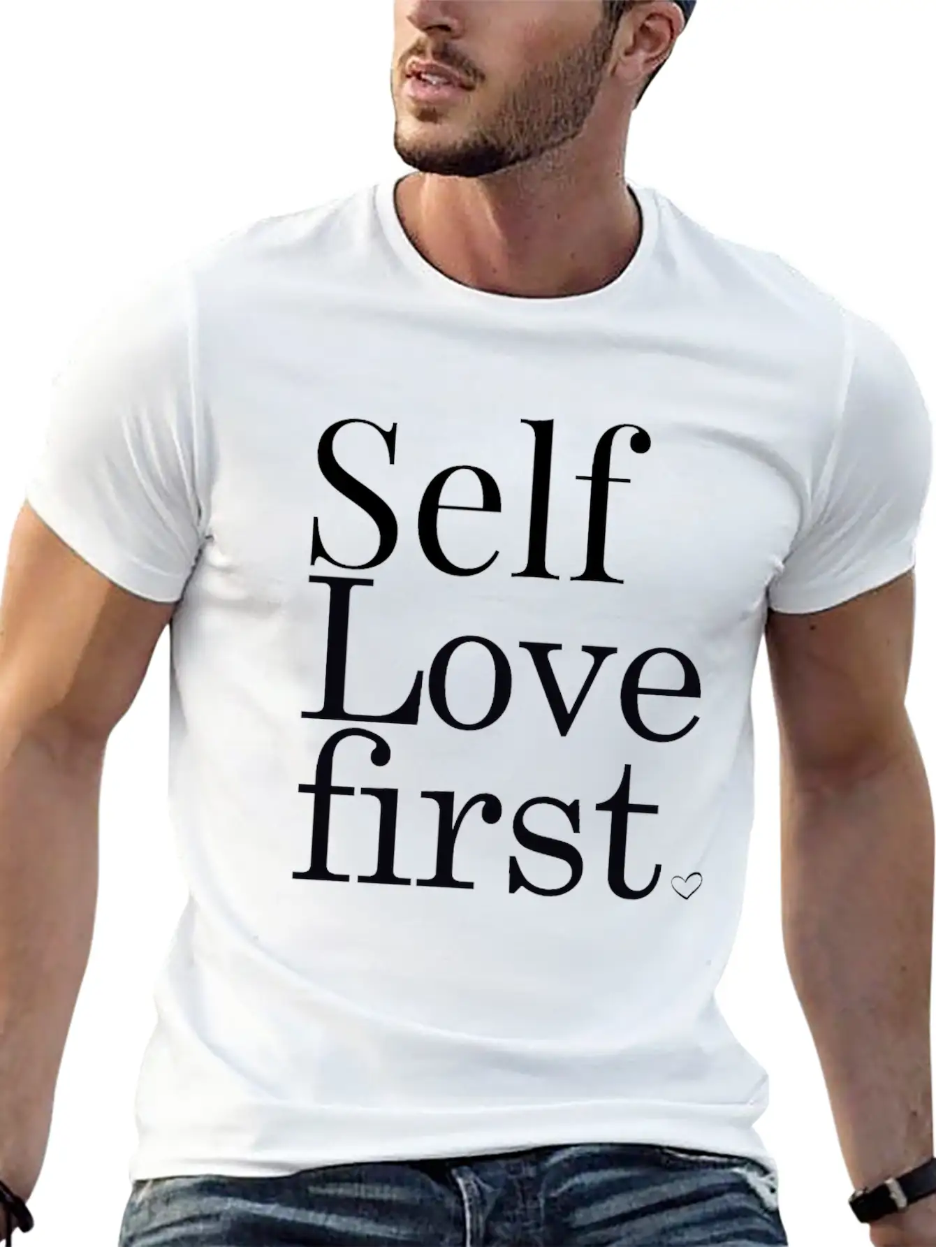 Self Love First Unisex Casual T-Shirt – Clean Design For Daily Comfort