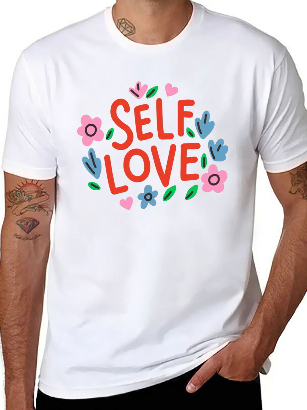 Self Love Flover Unisex Casual T-Shirt – Clean Design For Daily Comfort