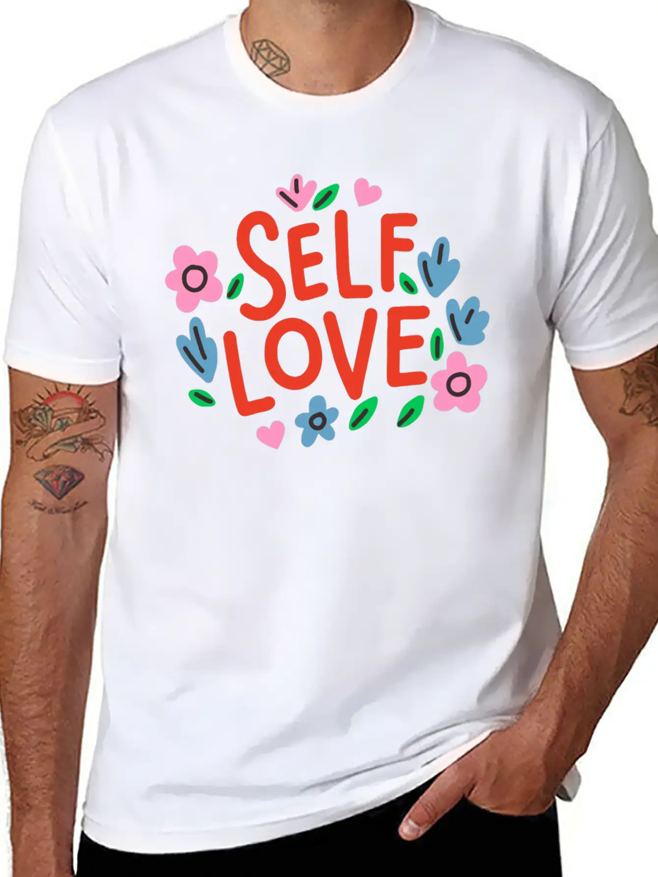Self Love Flover Unisex Casual T-Shirt – Clean Design For Daily Comfort