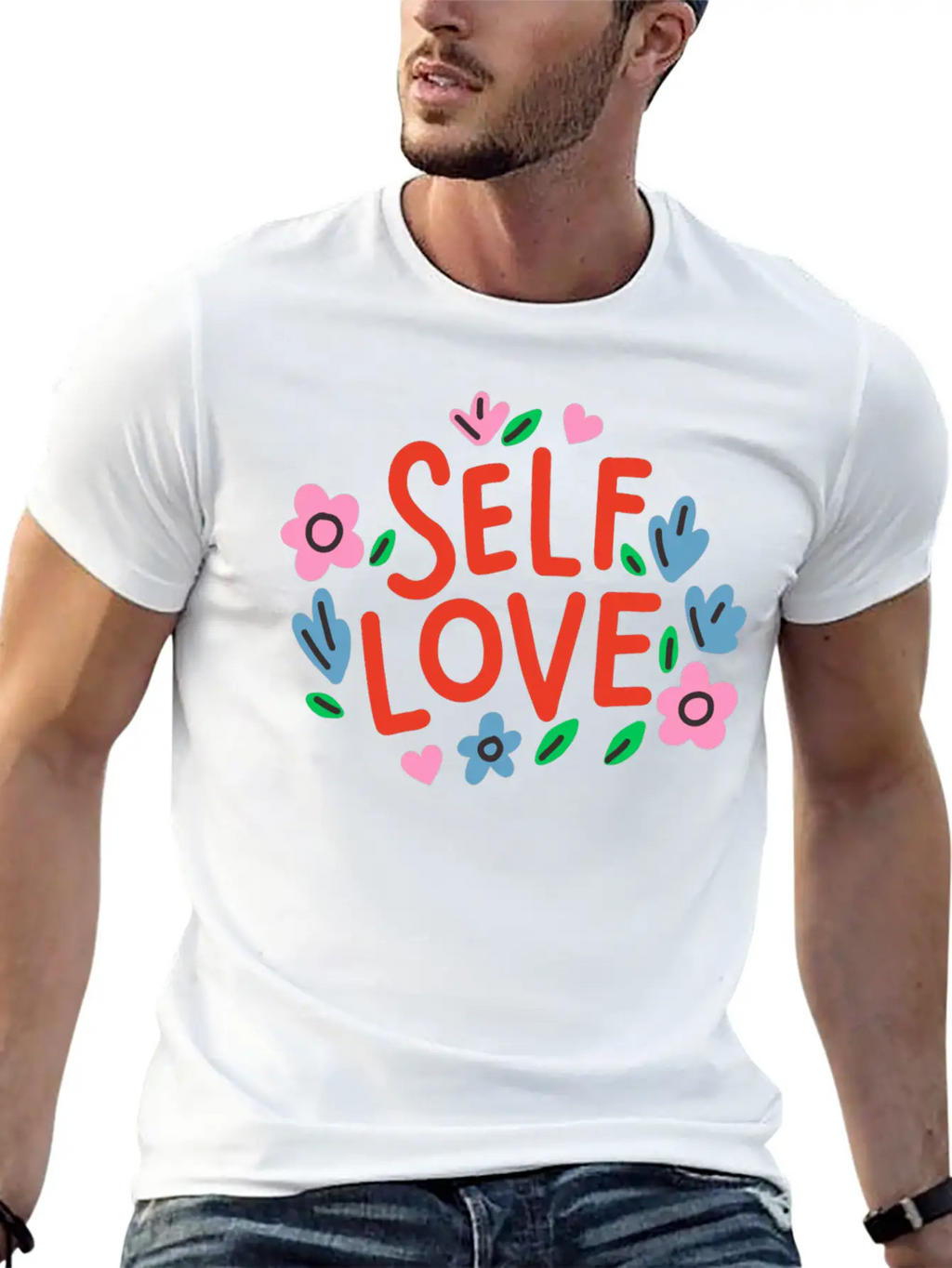 Self Love Flover Unisex Casual T-Shirt – Clean Design For Daily Comfort