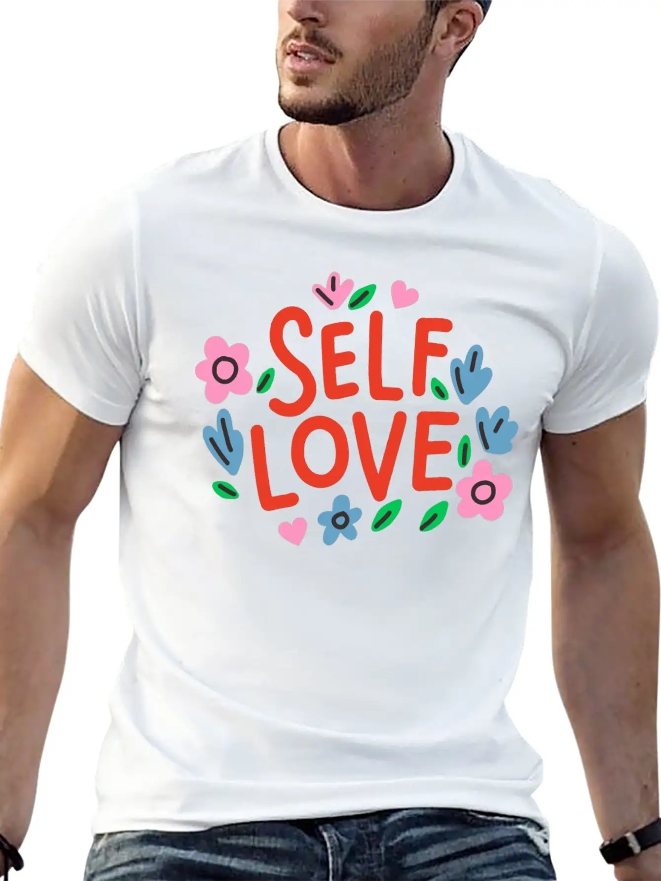 Self Love Flover Unisex Casual T-Shirt – Clean Design For Daily Comfort
