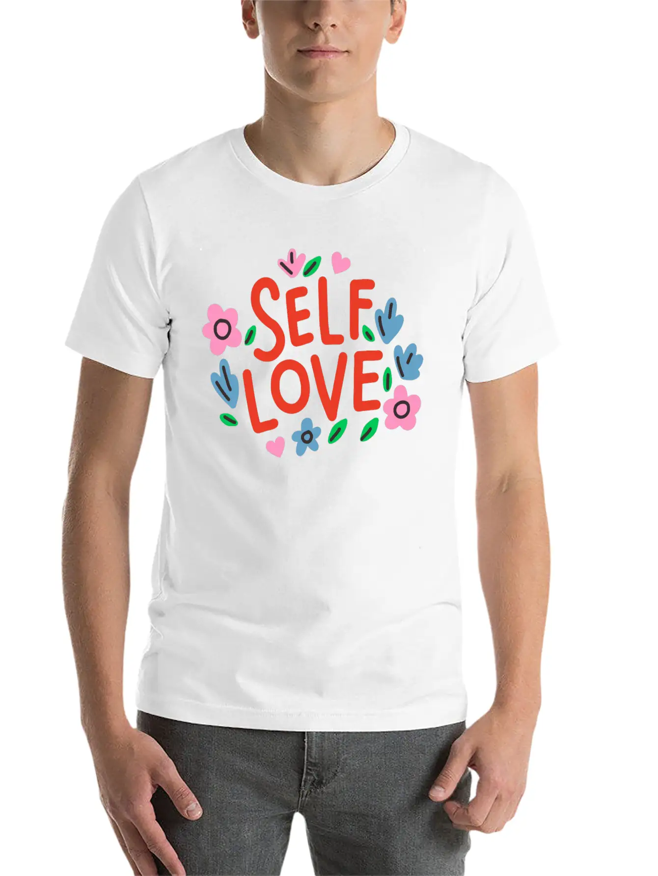 Self Love Flover Unisex Casual T-Shirt – Clean Design For Daily Comfort