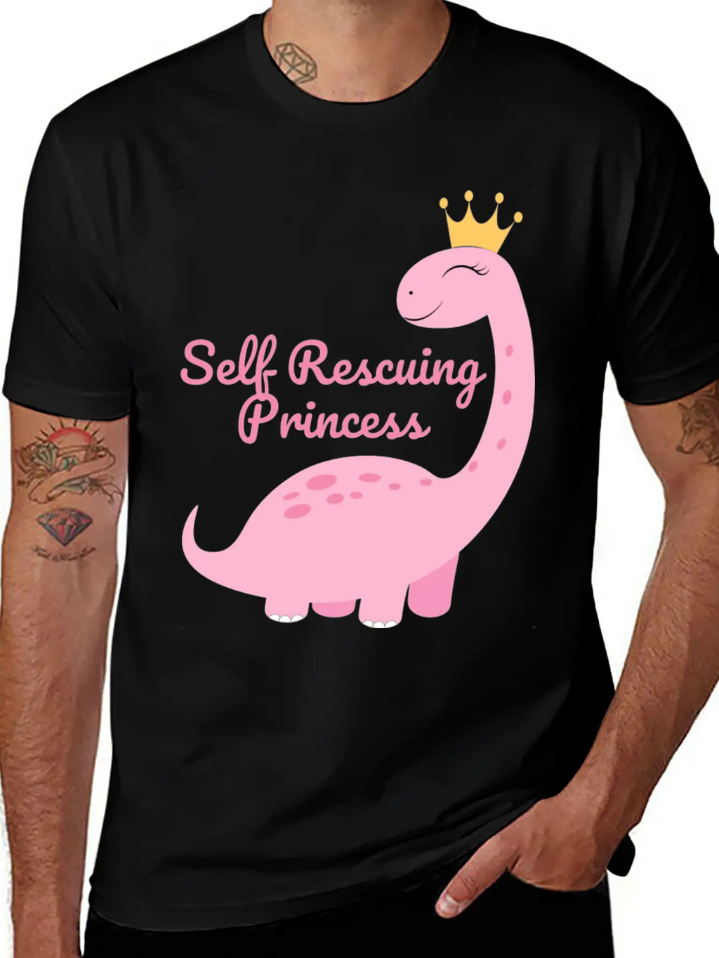Self Rescuing Princess Unisex Casual T-Shirt – Clean Design For Daily Comfort