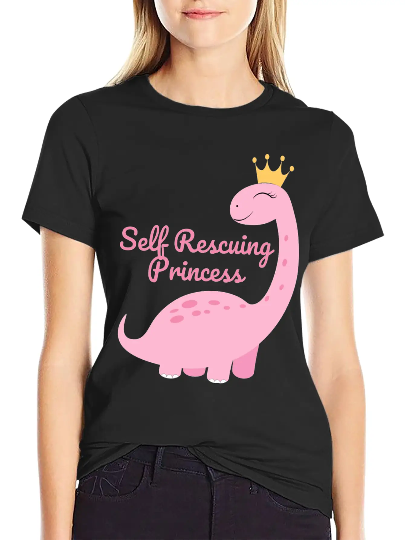 Self Rescuing Princess Unisex Casual T-Shirt – Clean Design For Daily Comfort