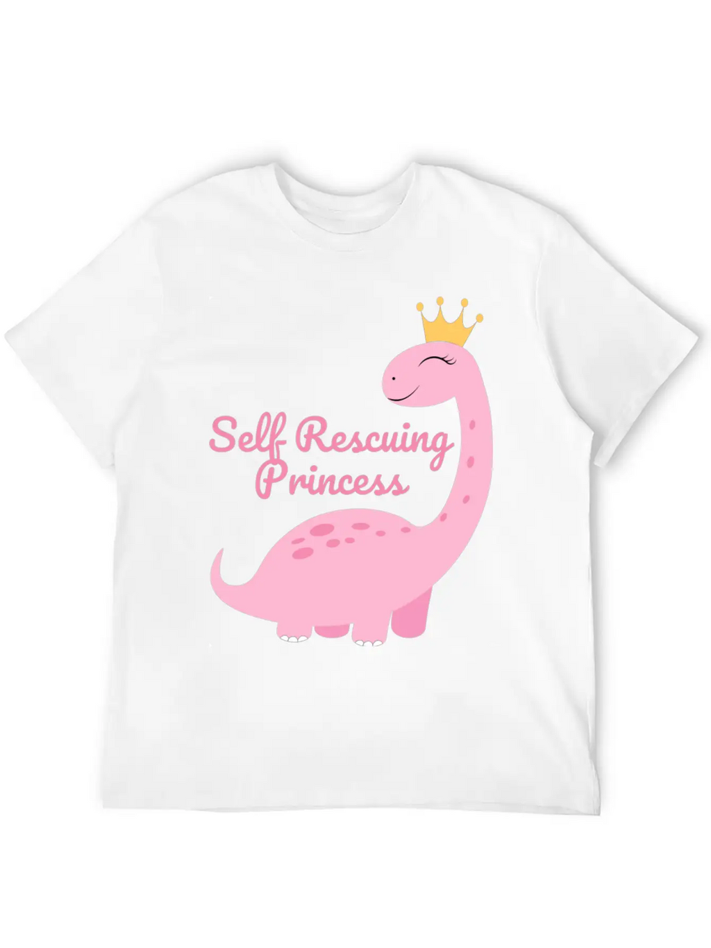 Self Rescuing Princess Unisex Casual T-Shirt – Clean Design For Daily Comfort