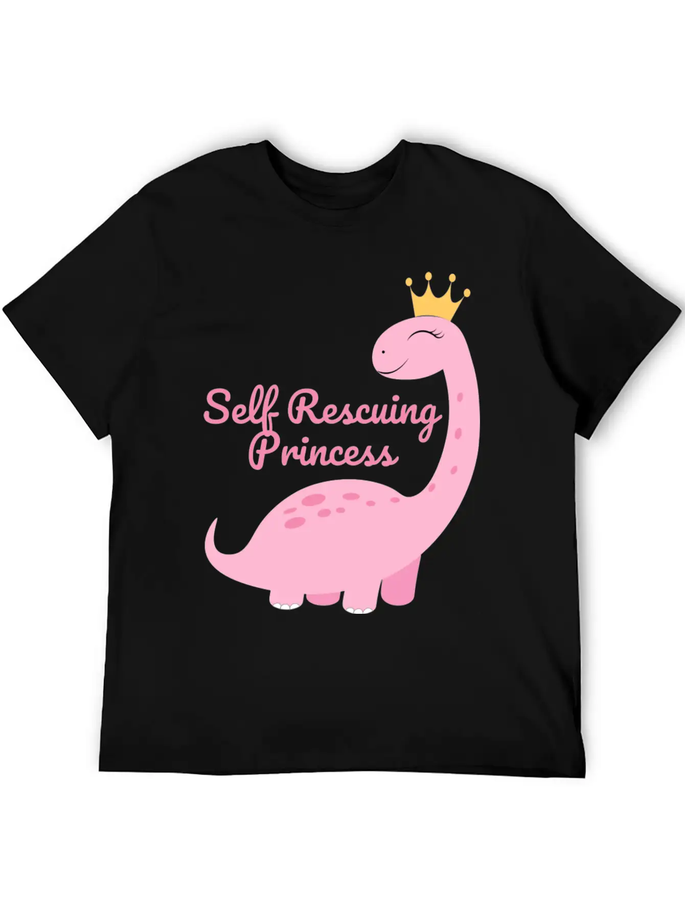 Self Rescuing Princess Unisex Casual T-Shirt – Clean Design For Daily Comfort