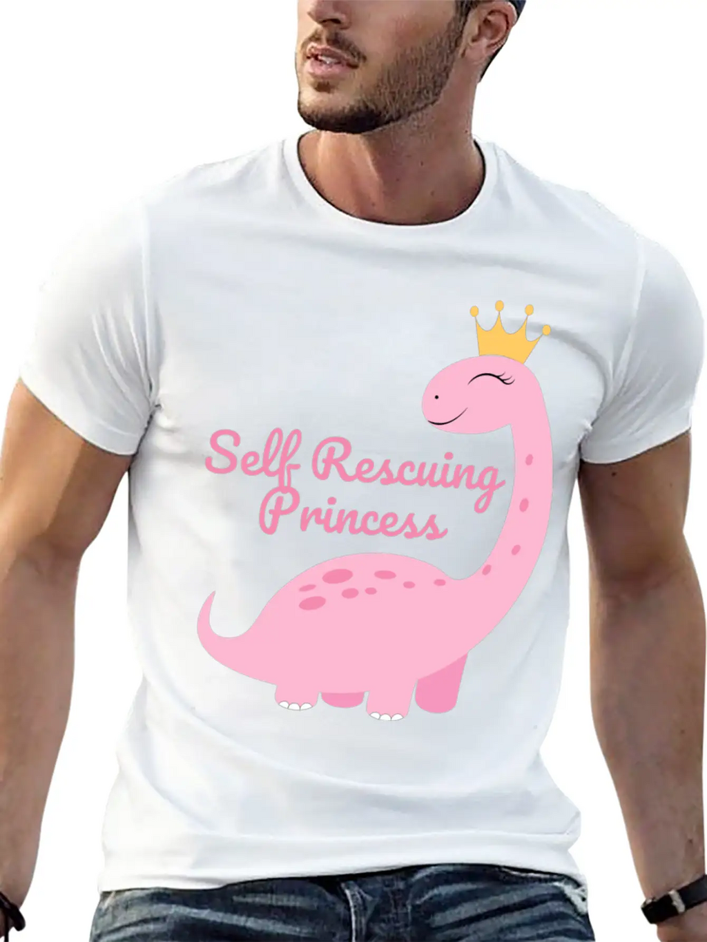 Self Rescuing Princess Unisex Casual T-Shirt – Clean Design For Daily Comfort