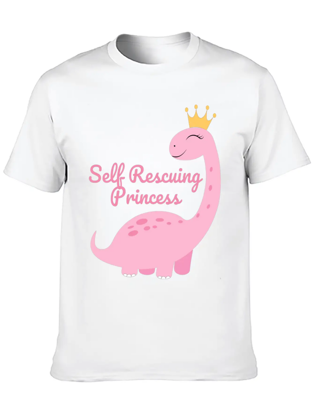 Self Rescuing Princess Unisex Casual T-Shirt – Clean Design For Daily Comfort