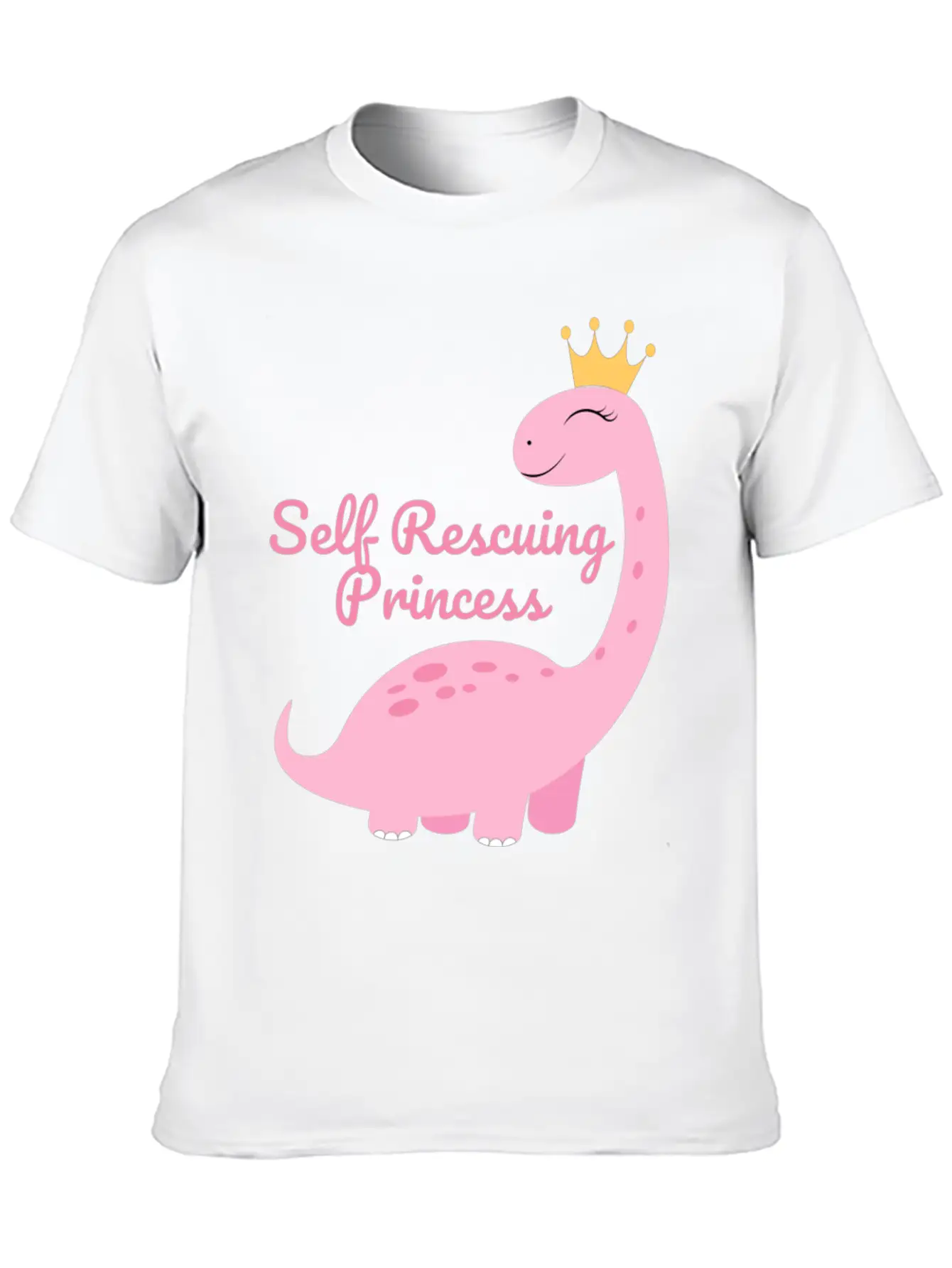 Self Rescuing Princess Unisex Casual T-Shirt – Clean Design For Daily Comfort