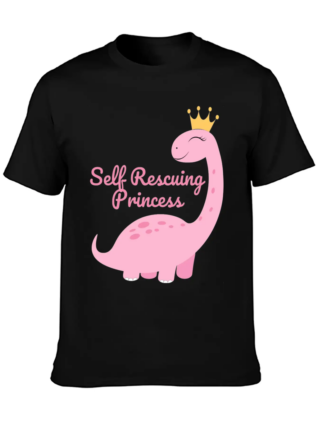 Self Rescuing Princess Unisex Casual T-Shirt – Clean Design For Daily Comfort