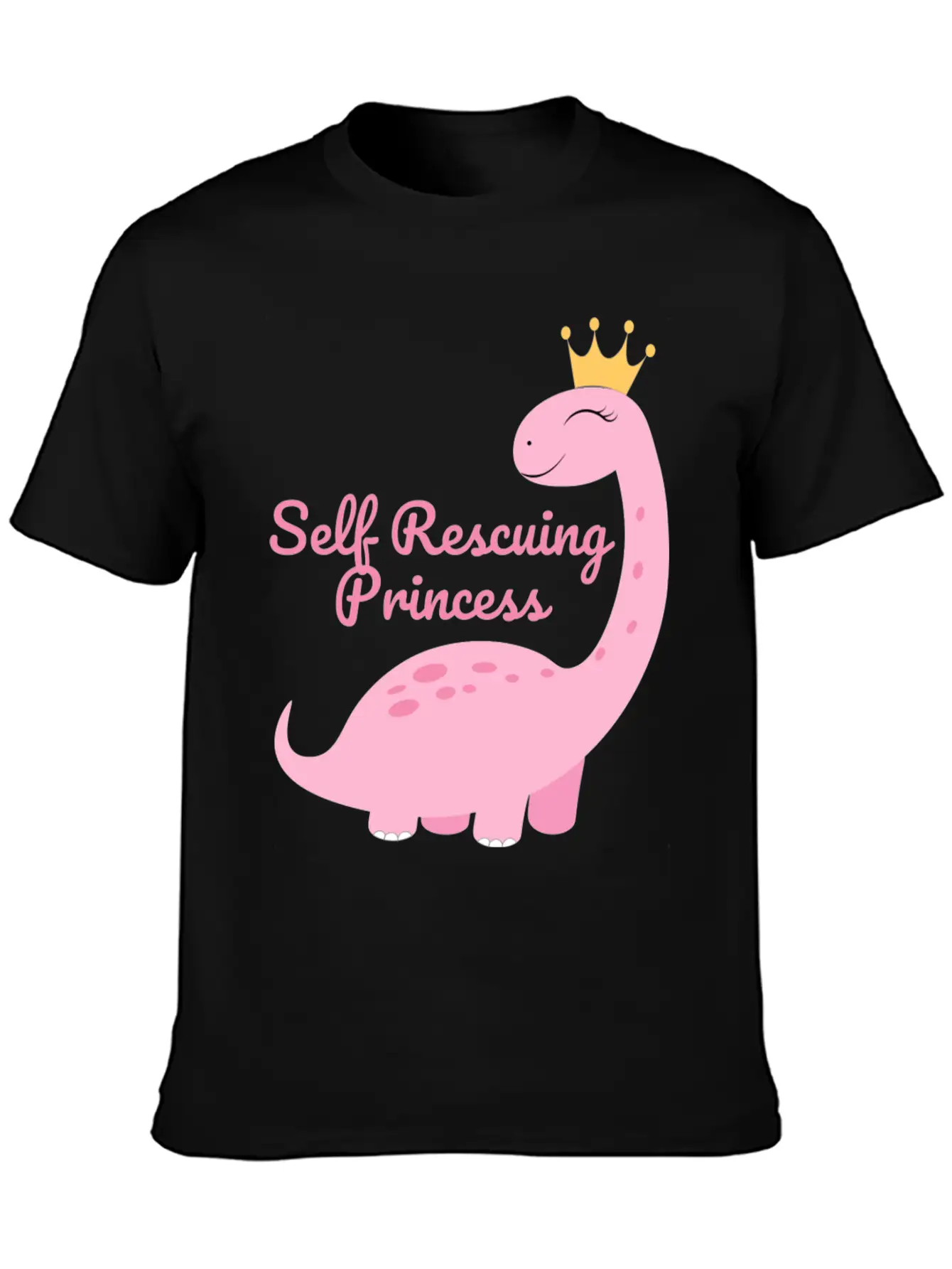 Self Rescuing Princess Unisex Casual T-Shirt – Clean Design For Daily Comfort