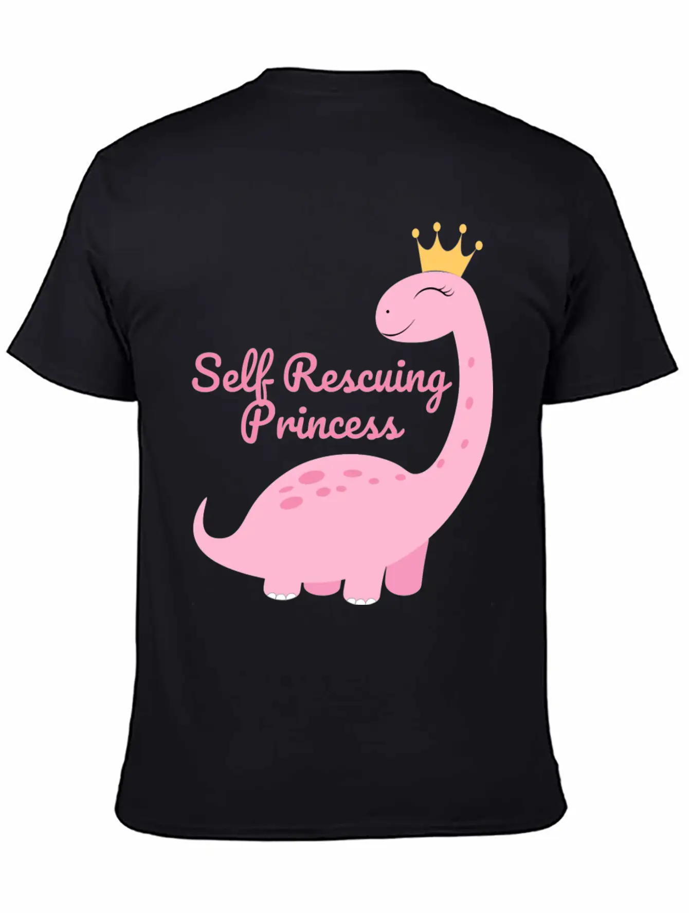 Self Rescuing Princess Unisex Casual T-Shirt – Clean Design For Daily Comfort