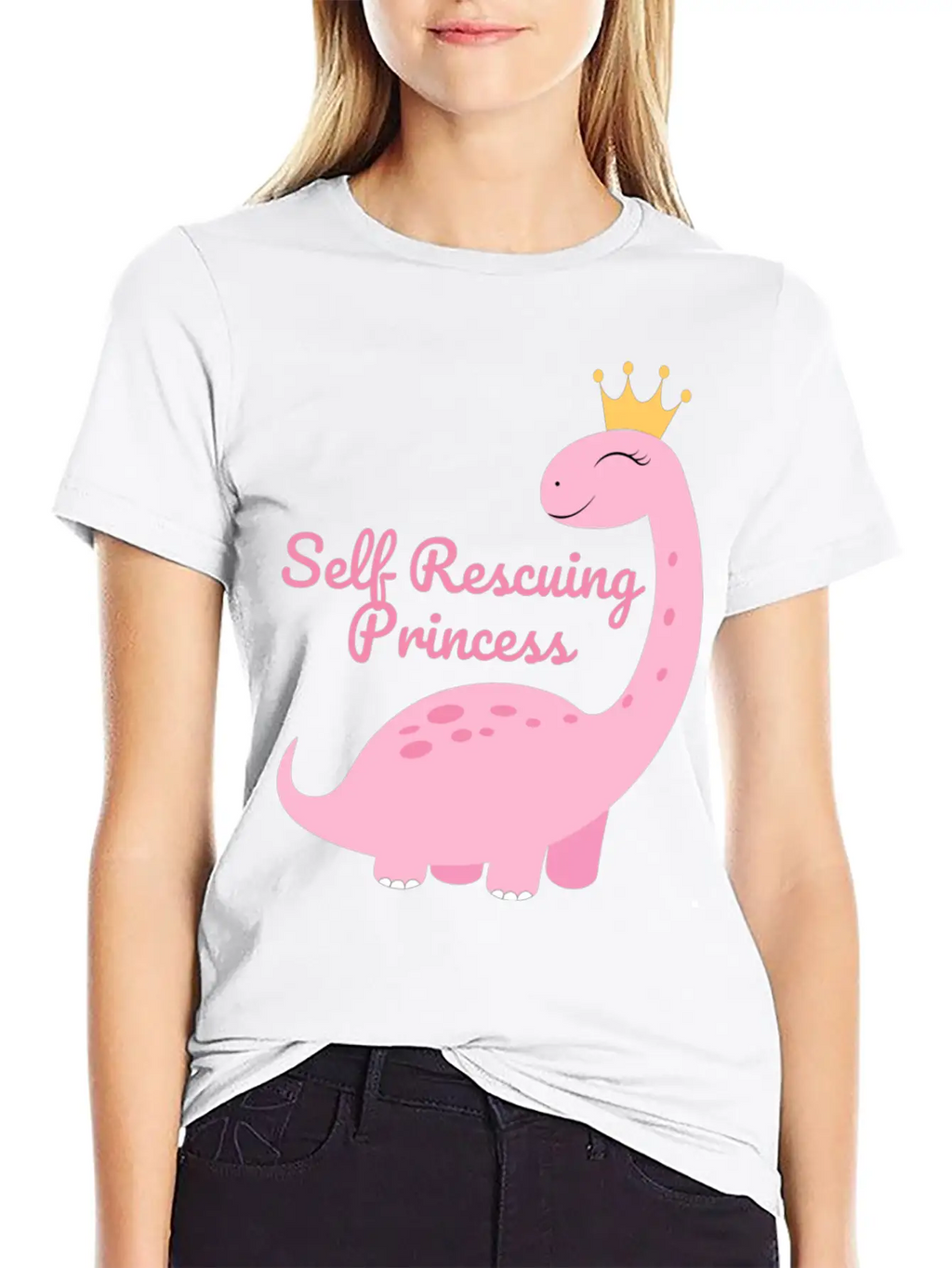Self Rescuing Princess Unisex Casual T-Shirt – Clean Design For Daily Comfort