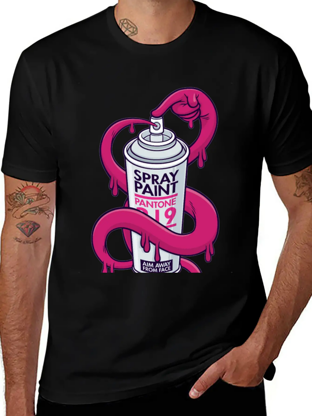 Self Spray Can Unisex Casual T-Shirt – Clean Design For Daily Comfort