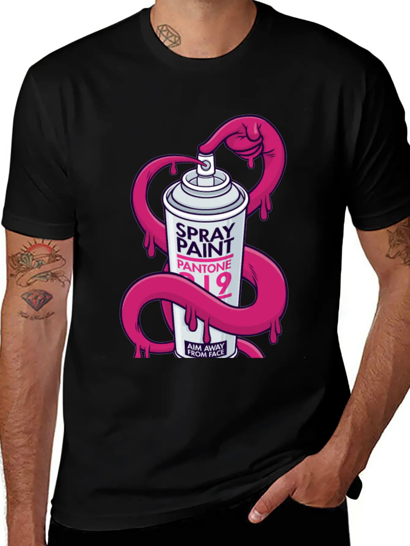 Self Spray Can Unisex Casual T-Shirt – Clean Design For Daily Comfort
