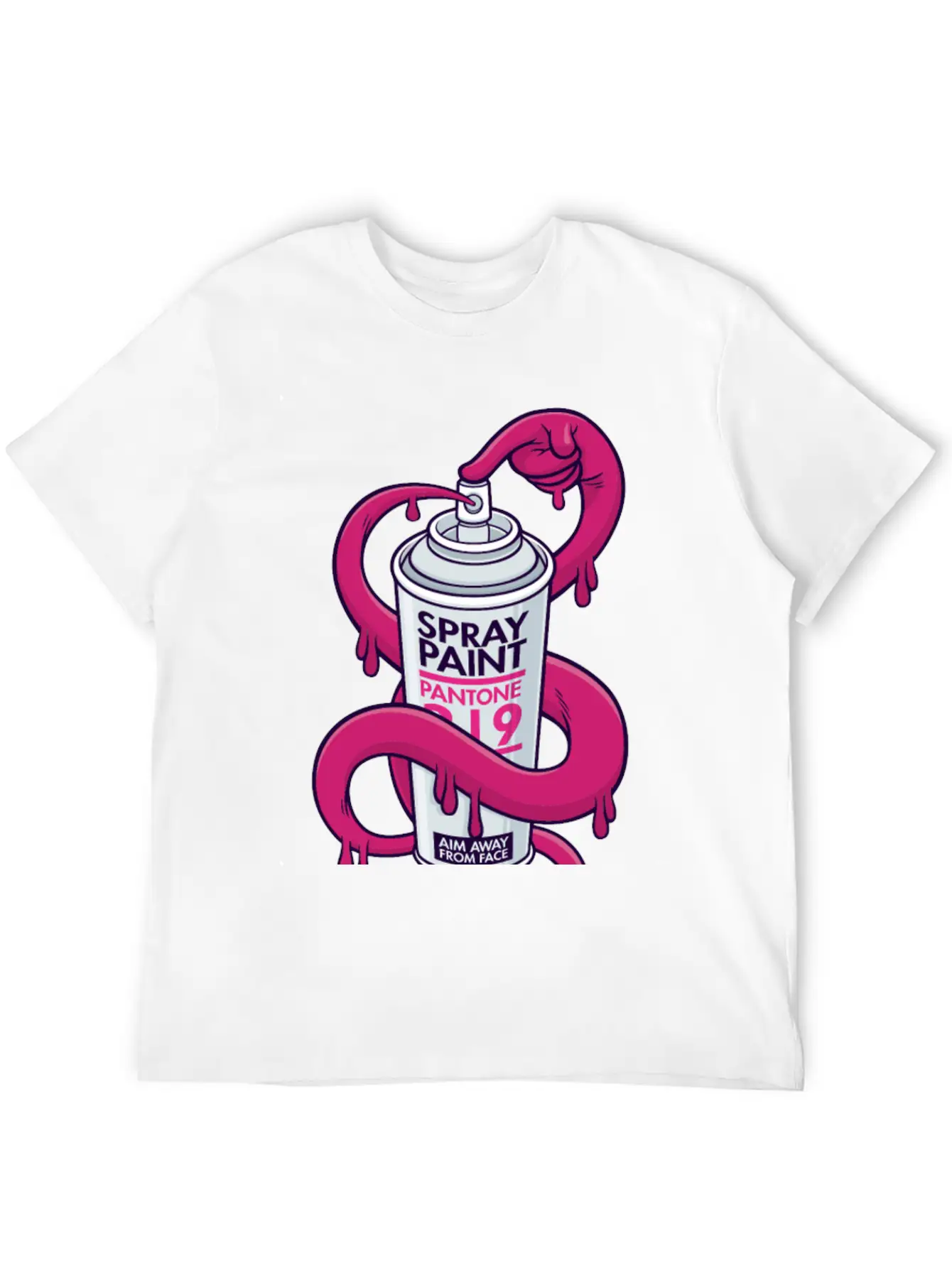 Self Spray Can Unisex Casual T-Shirt – Clean Design For Daily Comfort