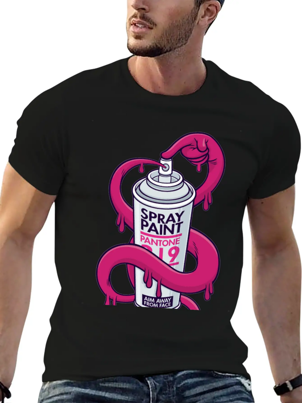 Self Spray Can Unisex Casual T-Shirt – Clean Design For Daily Comfort