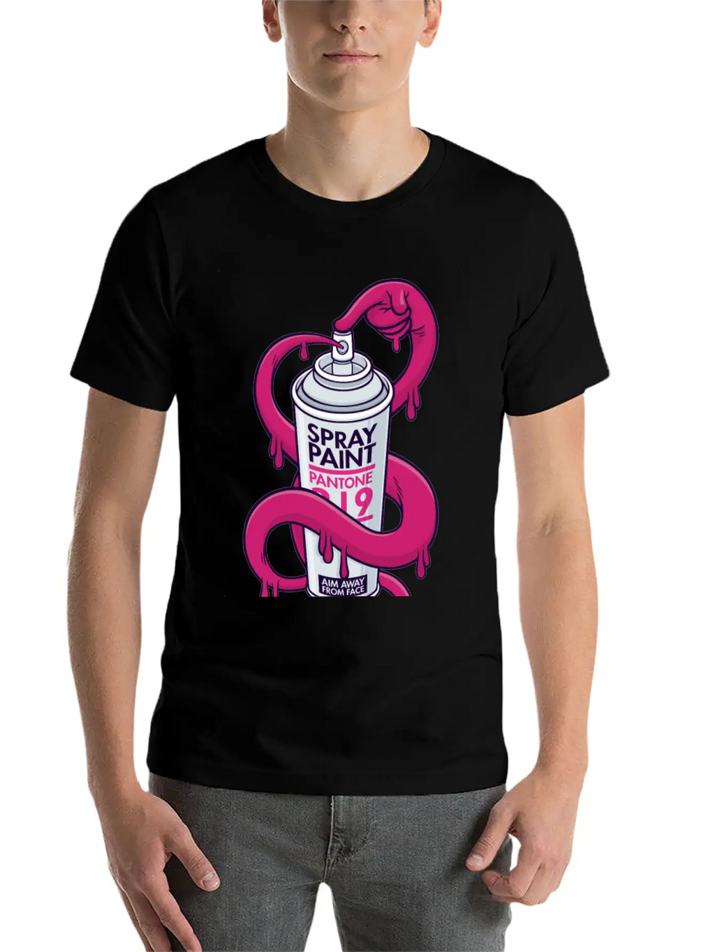 Self Spray Can Unisex Casual T-Shirt – Clean Design For Daily Comfort